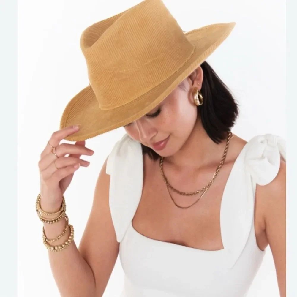 Free People Lack of Color Tan Shady Cowboy Hat(Size XL 61CM)